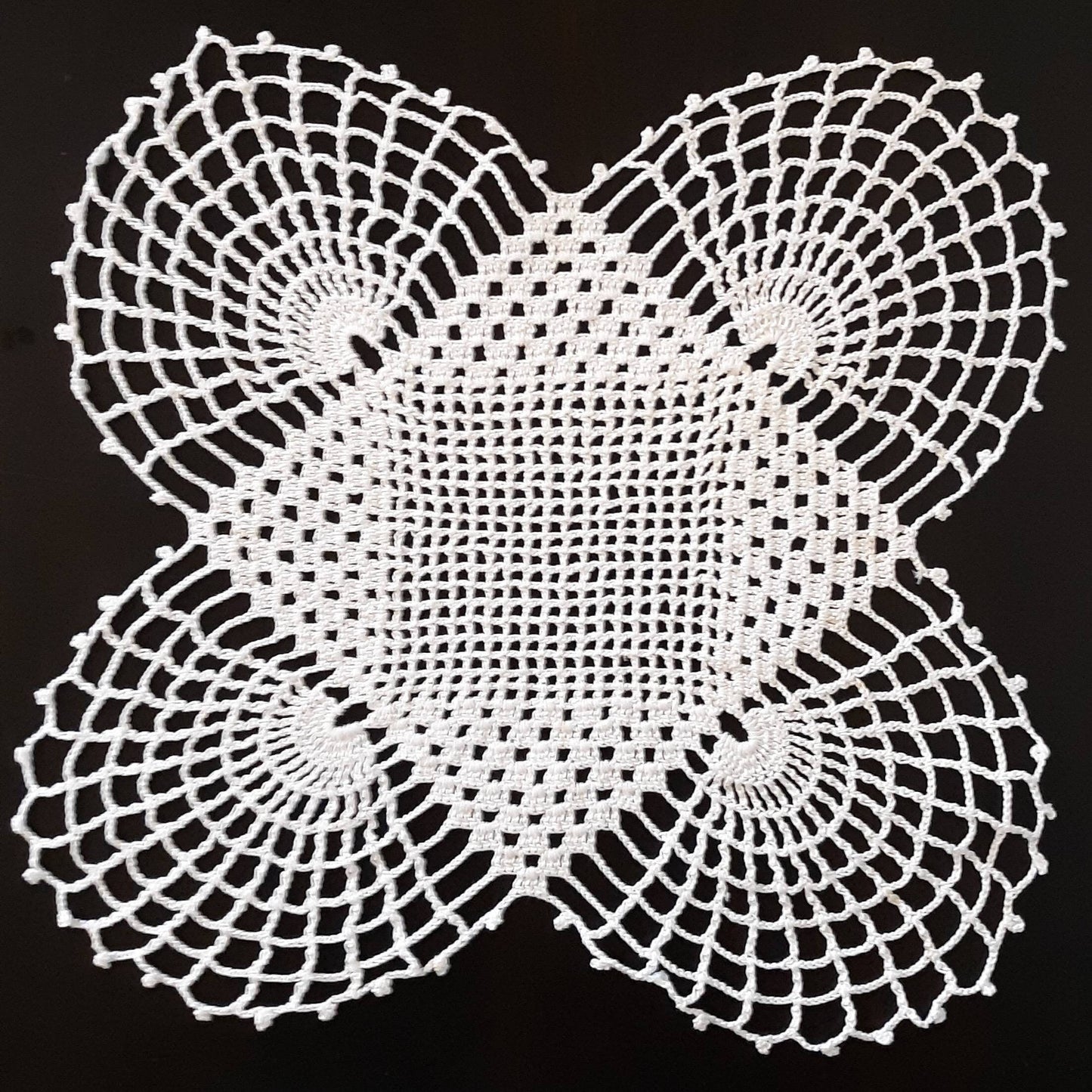 Set of 3 Vintage White Doilies
