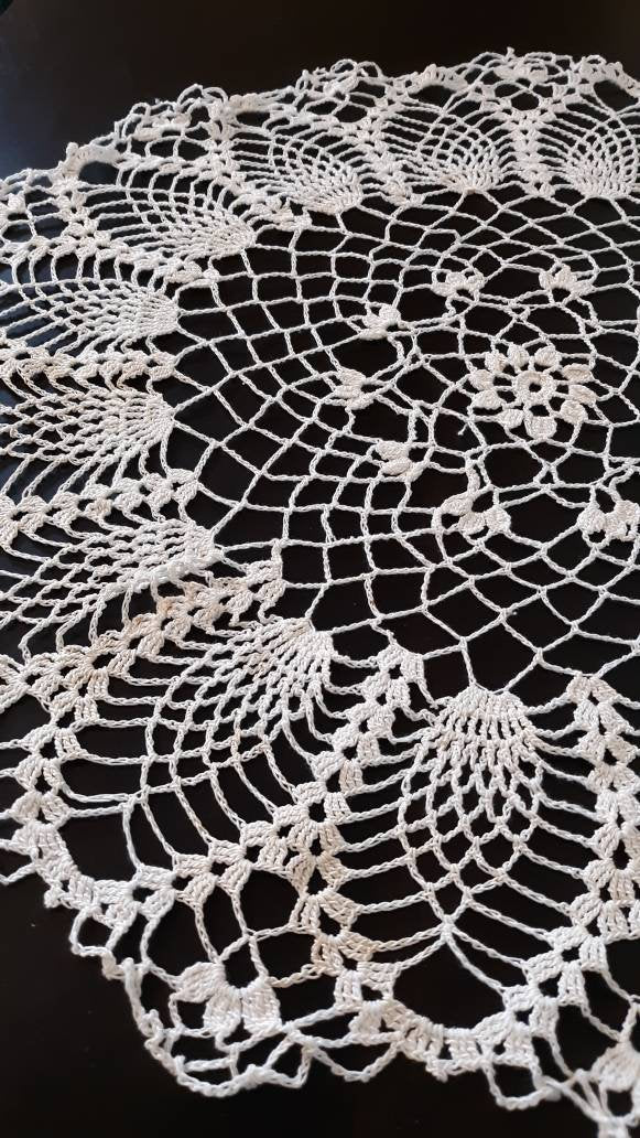 Large Vintage Round (20") Doilies, set of 2