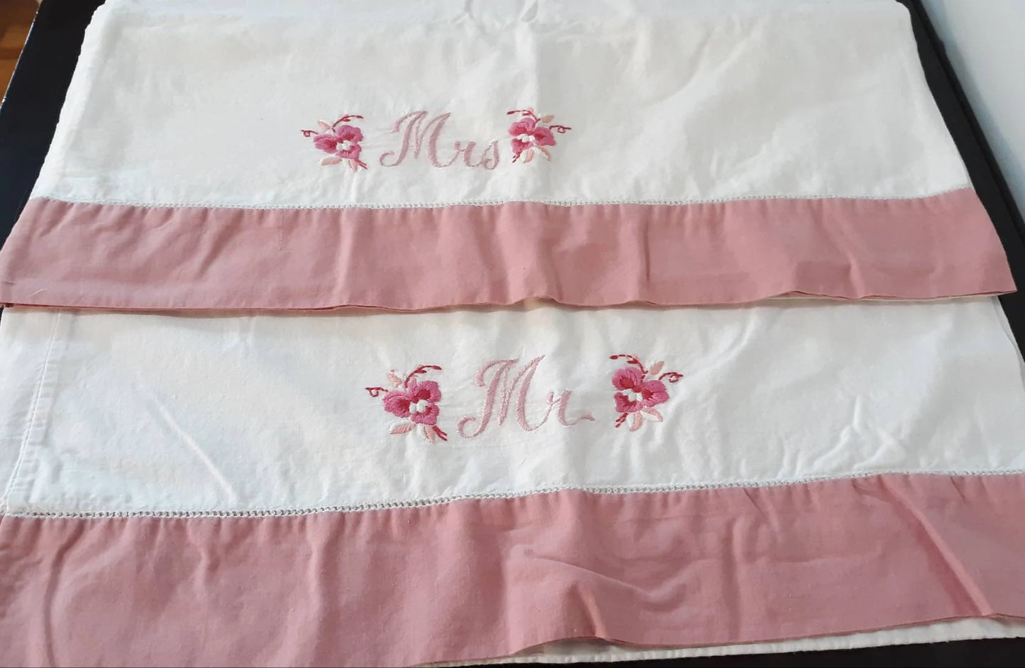 Mr. and Mrs. Pillowcase Set
