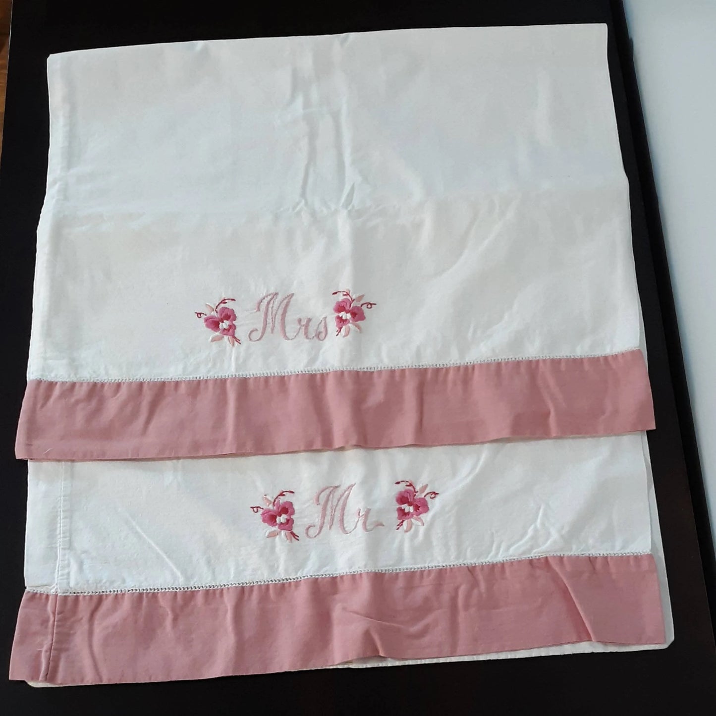 Mr. and Mrs. Pillowcase Set