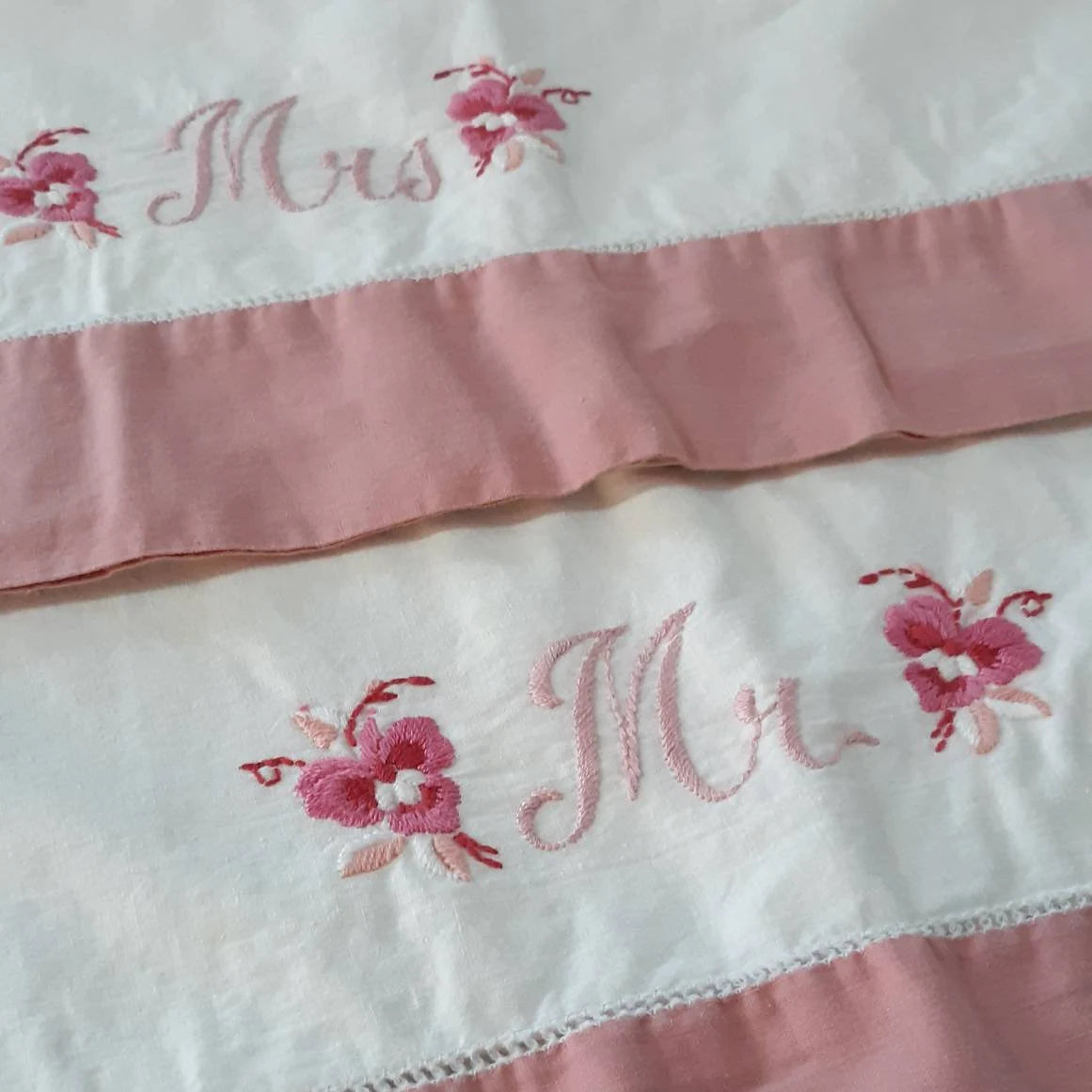 Mr. and Mrs. Pillowcase Set
