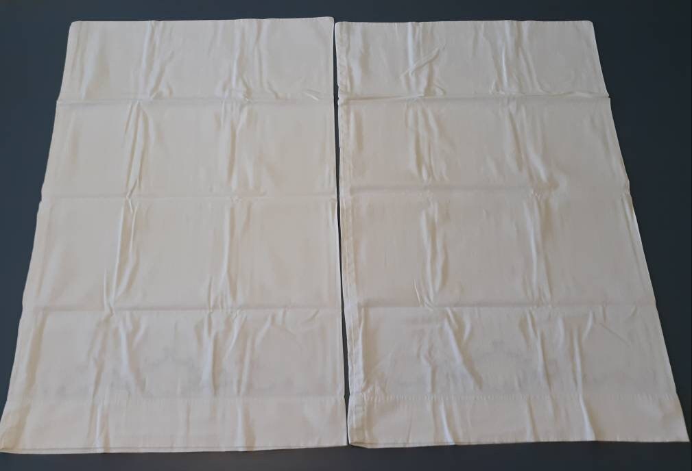 His and Hers Painted Vintage Pillowcases