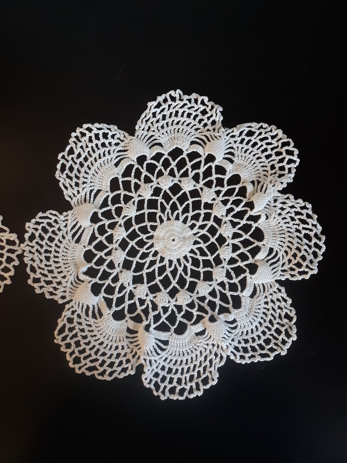 Vintage Round (12") Doilies, Set of 2