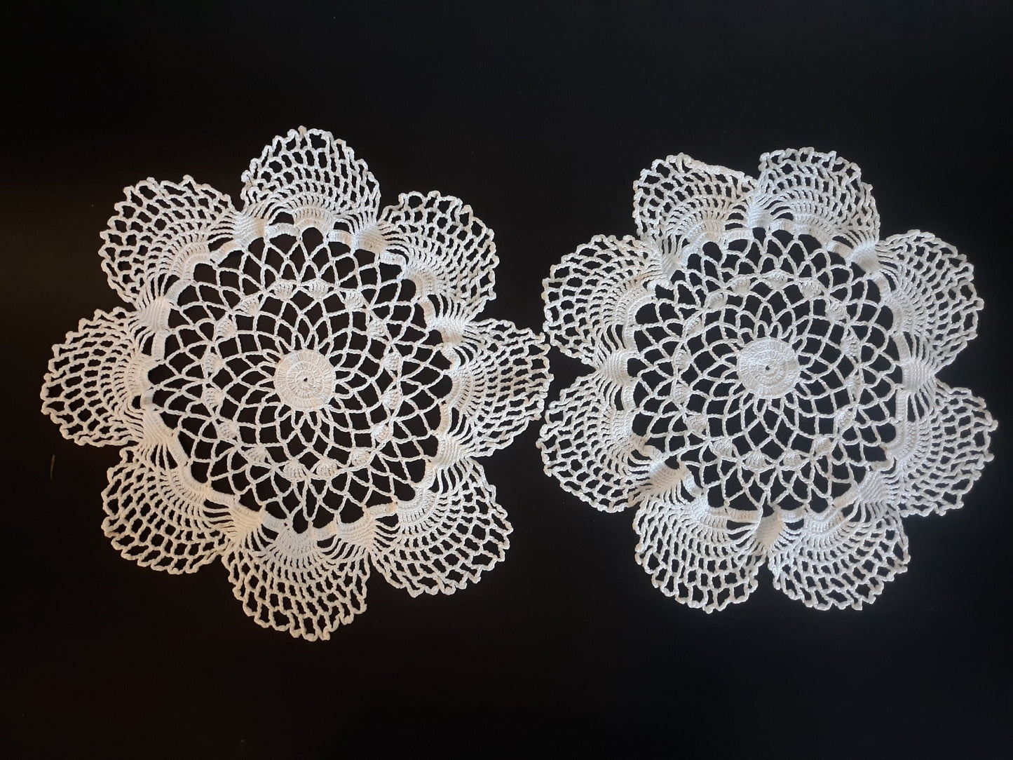 Vintage Round (12") Doilies, Set of 2