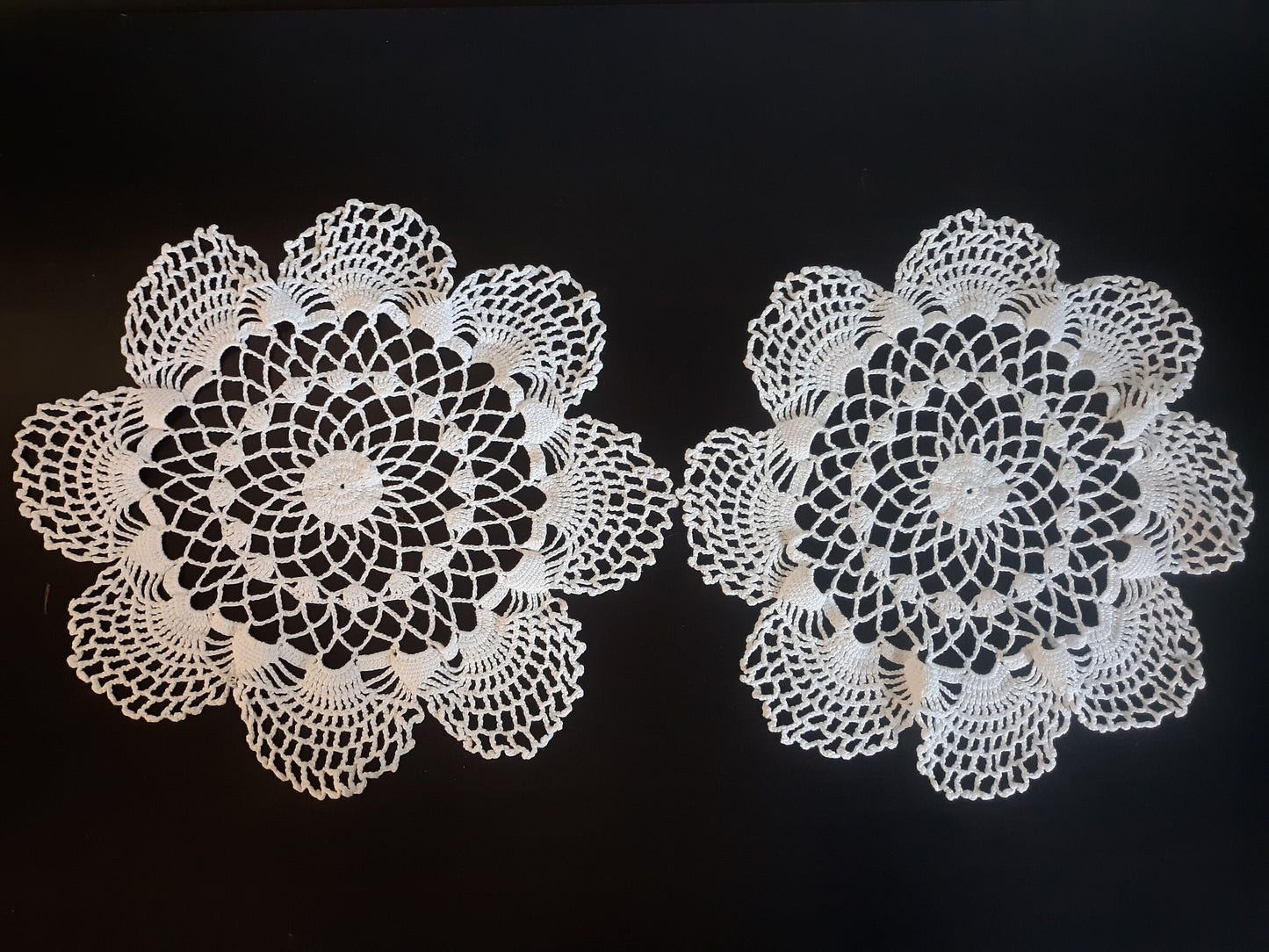 Vintage Round (12") Doilies, Set of 2