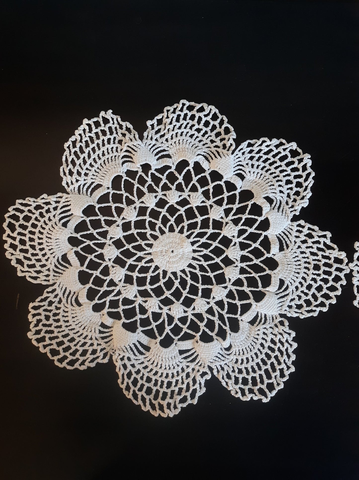 Vintage Round (12") Doilies, Set of 2