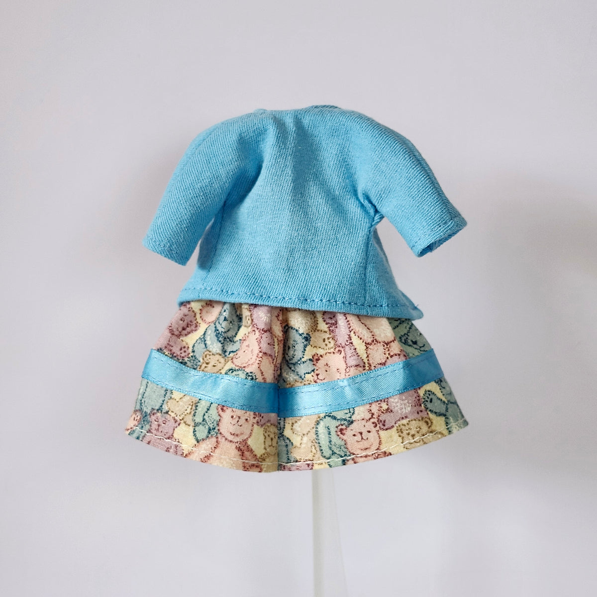 Teddy Bear Dress and Sweater for 9" girl fashion dolls