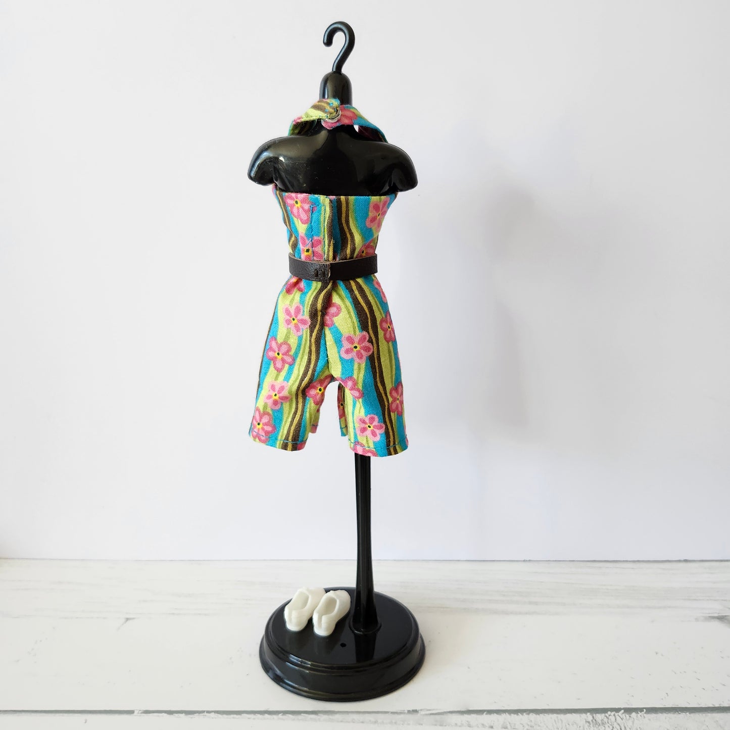 Floral Halter Shorts Jumpsuit for 11 1/2" fashion dolls