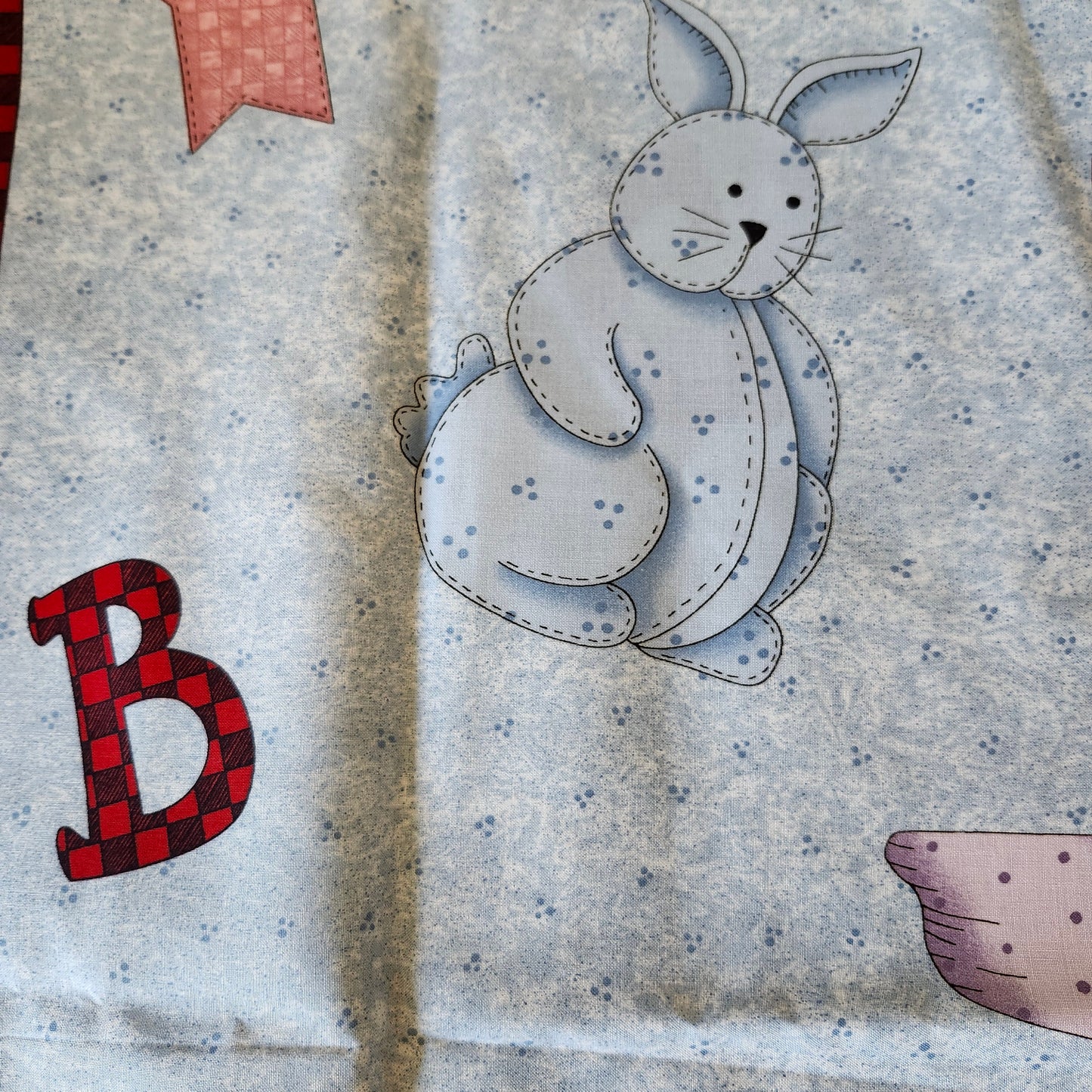 Animals and Letters Baby Quilt Cut and Sew Panel