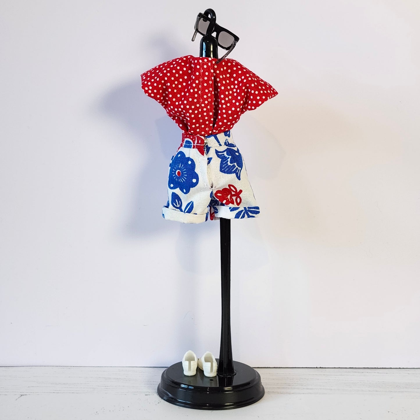 Red, White, and Blue Shorts Set for 11 1/2" fashion dolls