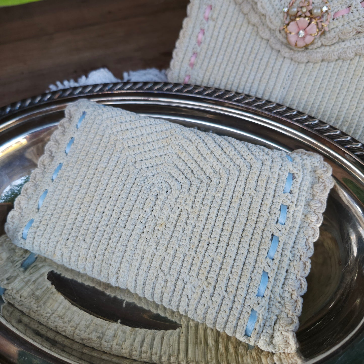 Vintage Doily Handmade Purse
