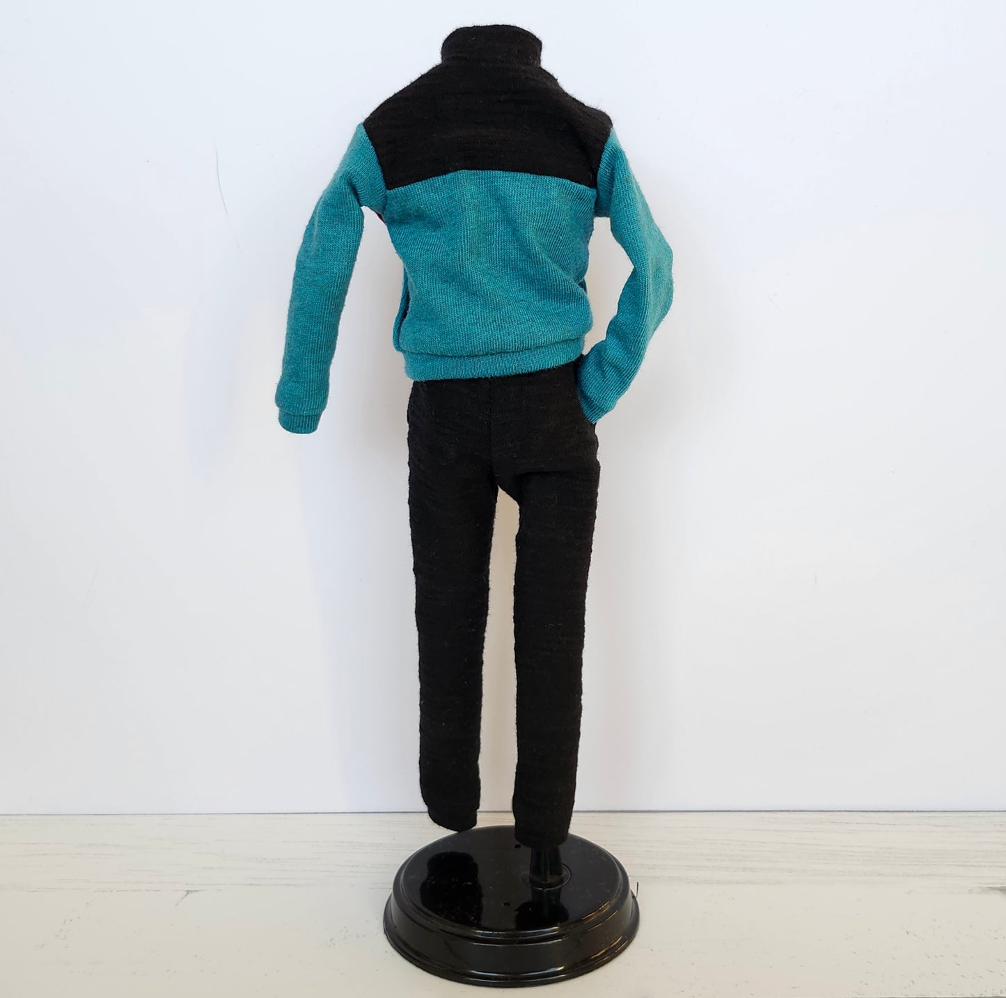 Black and Turquoise Sport Set for 12" male fashion dolls