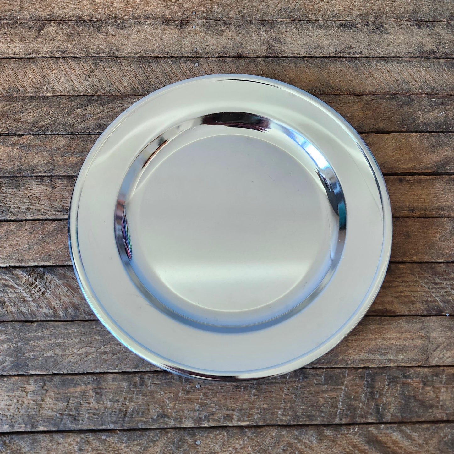 Kromex 10" Round Silver Plate