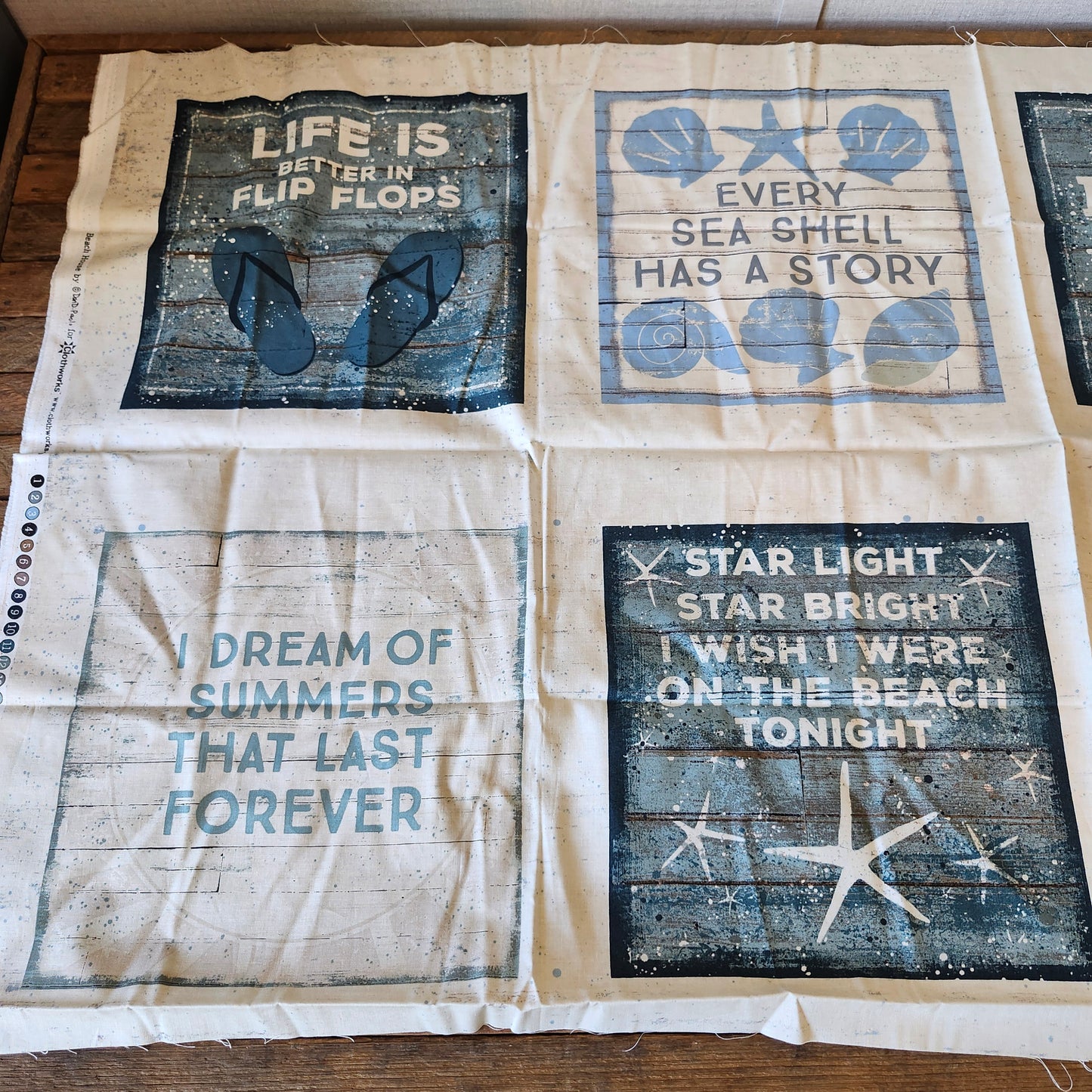 Beach House Cut and Sew Panel