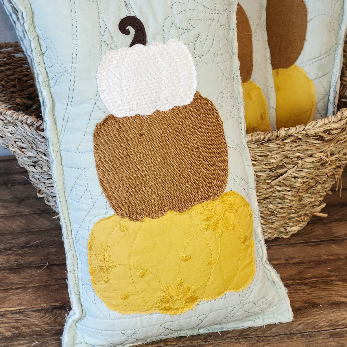Stack of Pumpkins Pillow