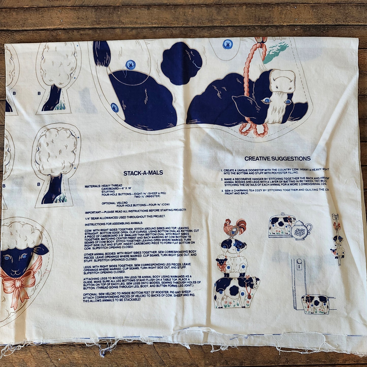 Stack-A-Mals Cut and Sew Panel