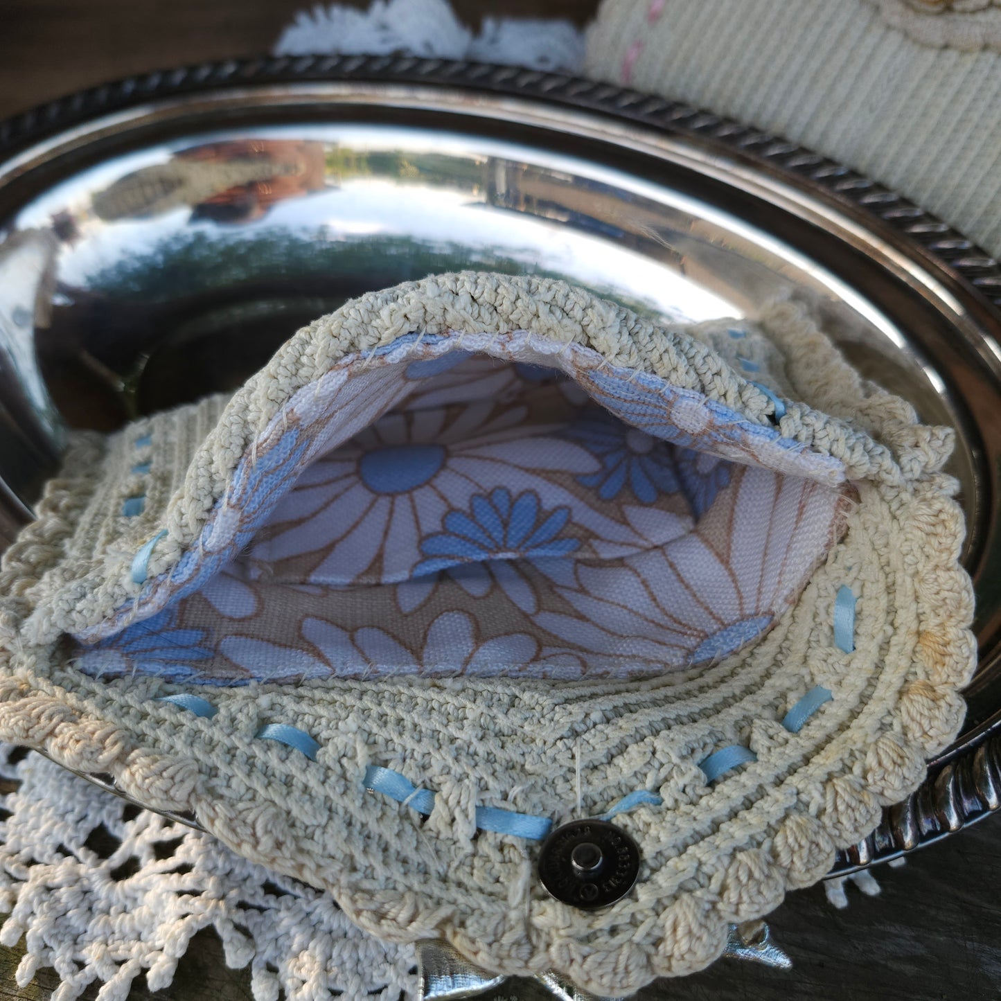 Vintage Doily Handmade Purse