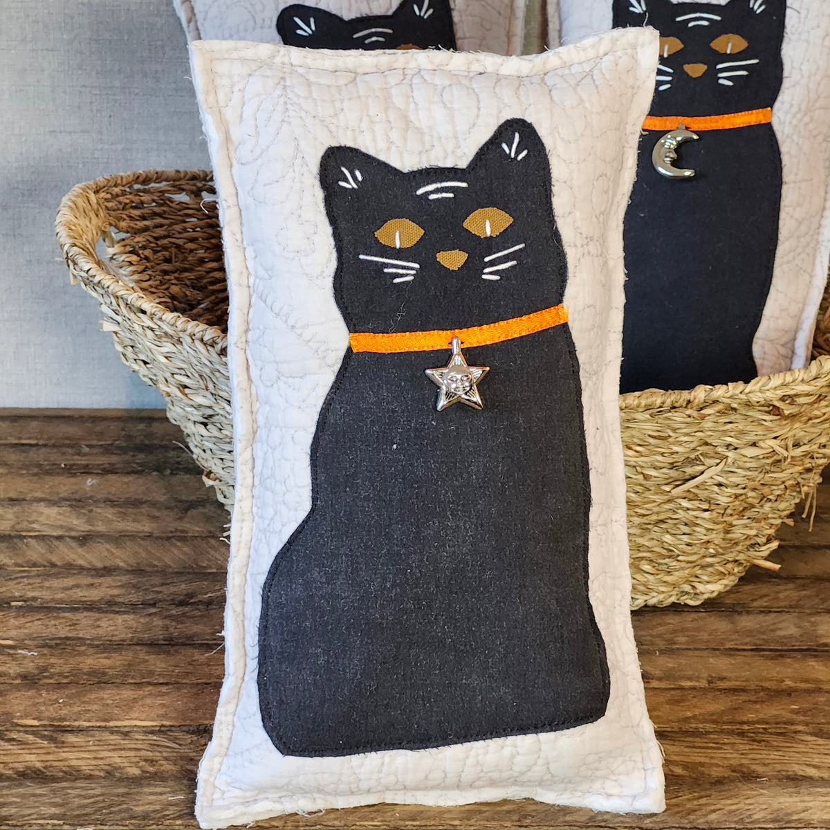 Black Cat Pillow