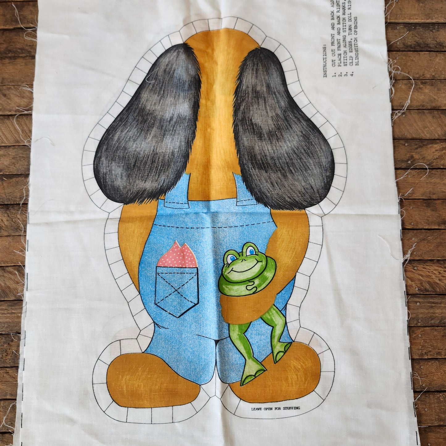 Cute Dog Cut and Sew Panel