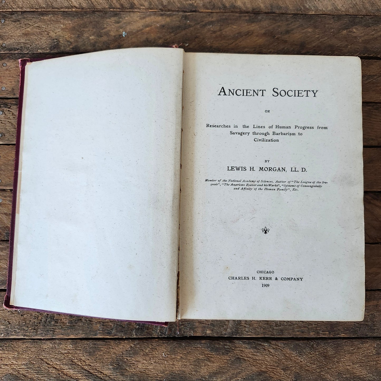 Ancient Society by Lewis H. Morgan 1909