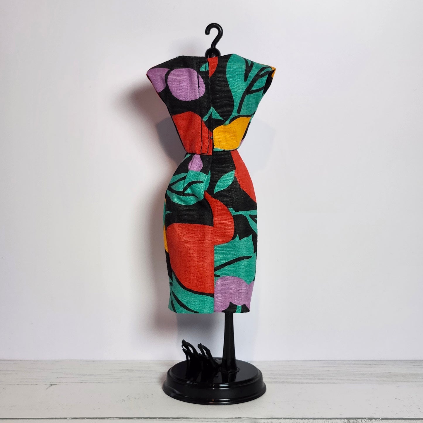 Fruit Print Faux Wrap Skirt Dress for 11 1/2" fashion dolls