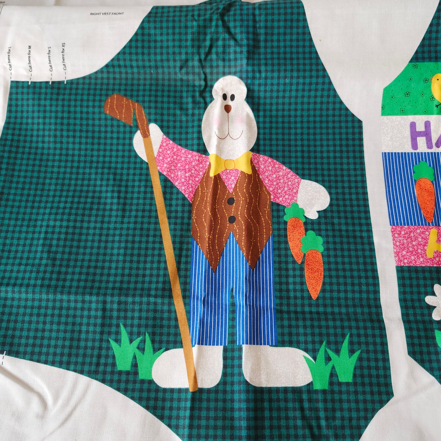 Daisy Vest Cut and Sew Panel