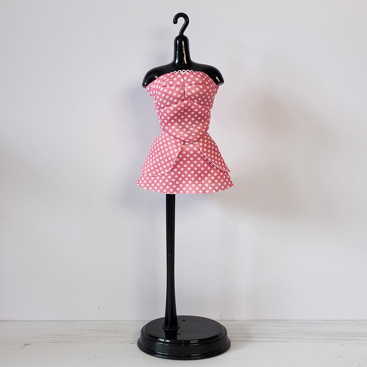 Pink Polka Dot Swim Dress Outfit for 11 1/2" fashion dolls