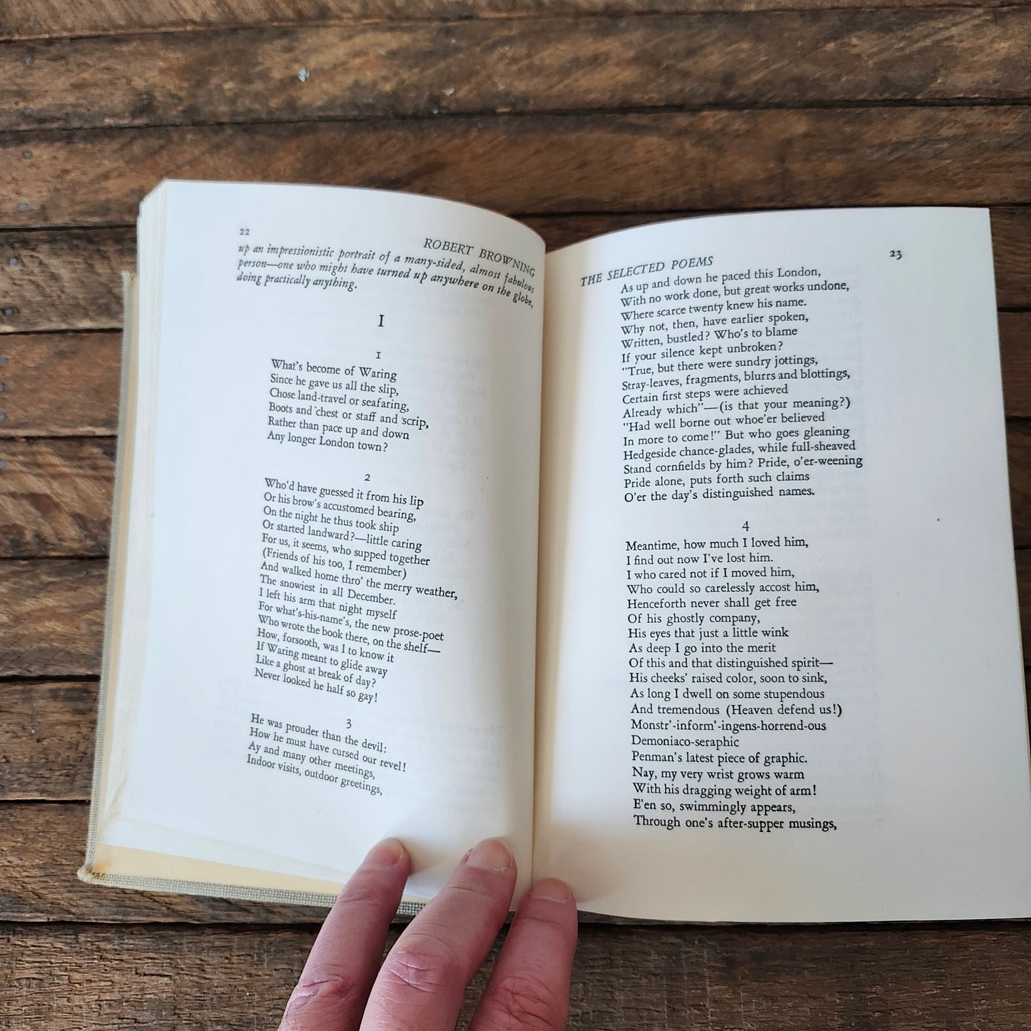 Selected Poems of Robert Browning 1942