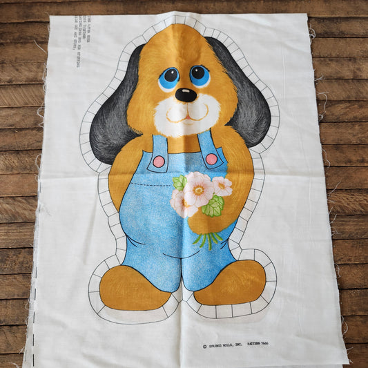 Cute Dog Cut and Sew Panel