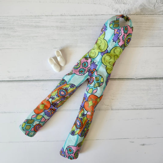 Flower Power Halter Jumpsuit for 11 1/2" fashion dolls