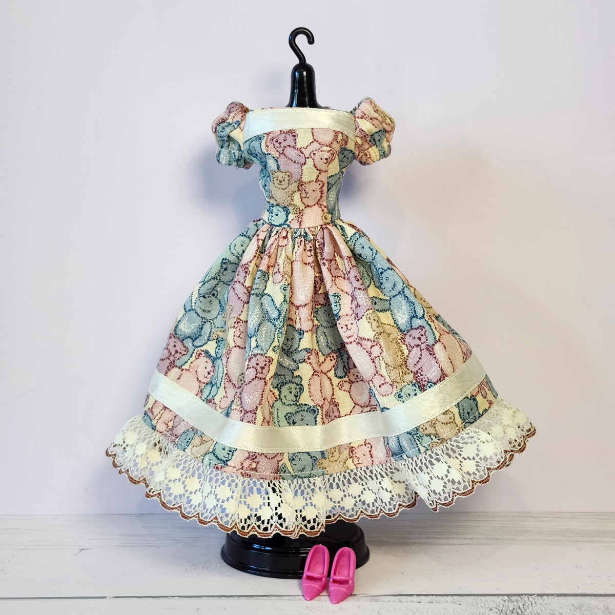 Teddy Bear Party Dress for 11 1/2" fashion dolls