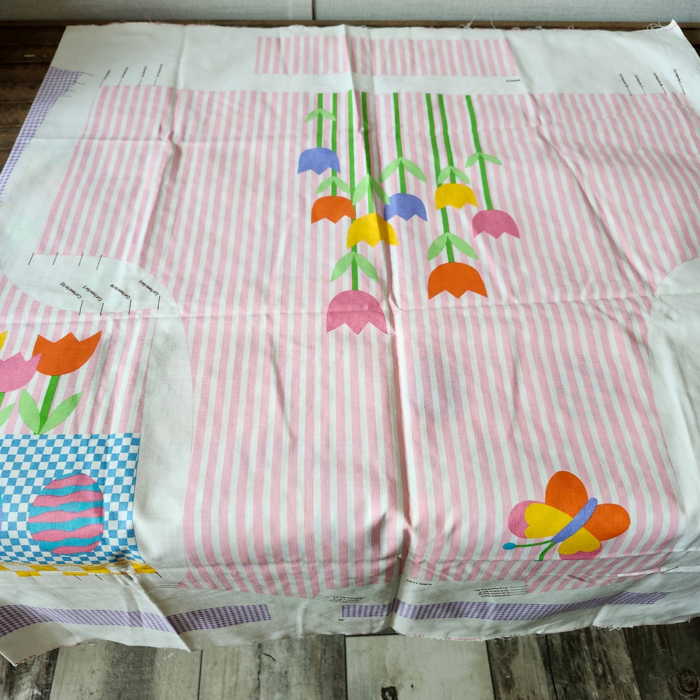 Easter Vest Cut and Sew Panel