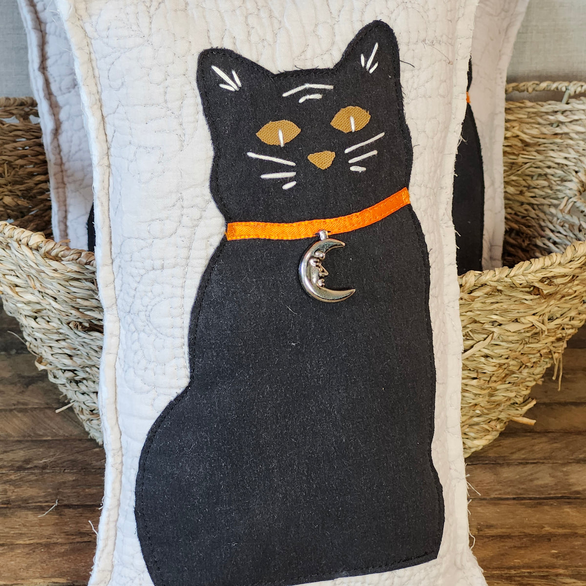 Black Cat Pillow