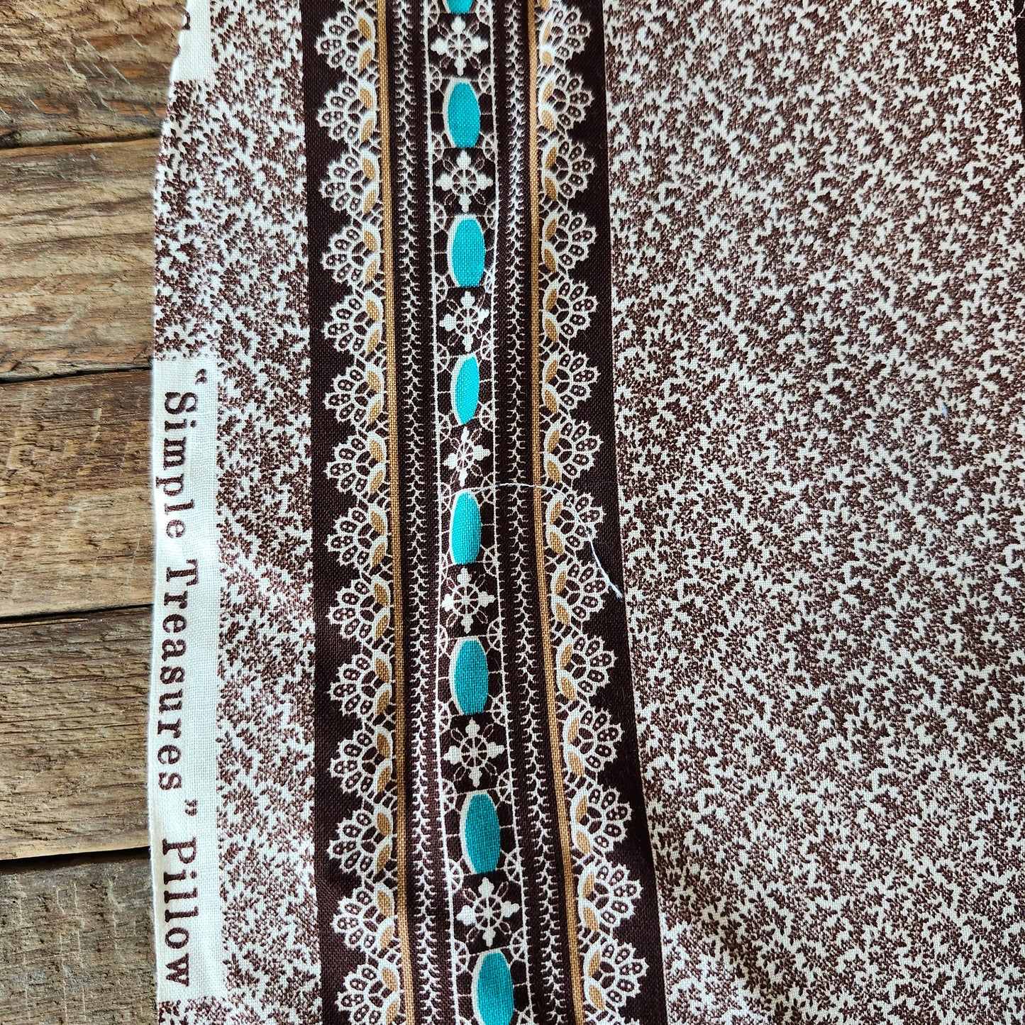 Cat "Simple Treasures Pillow" Cut and Sew Panel