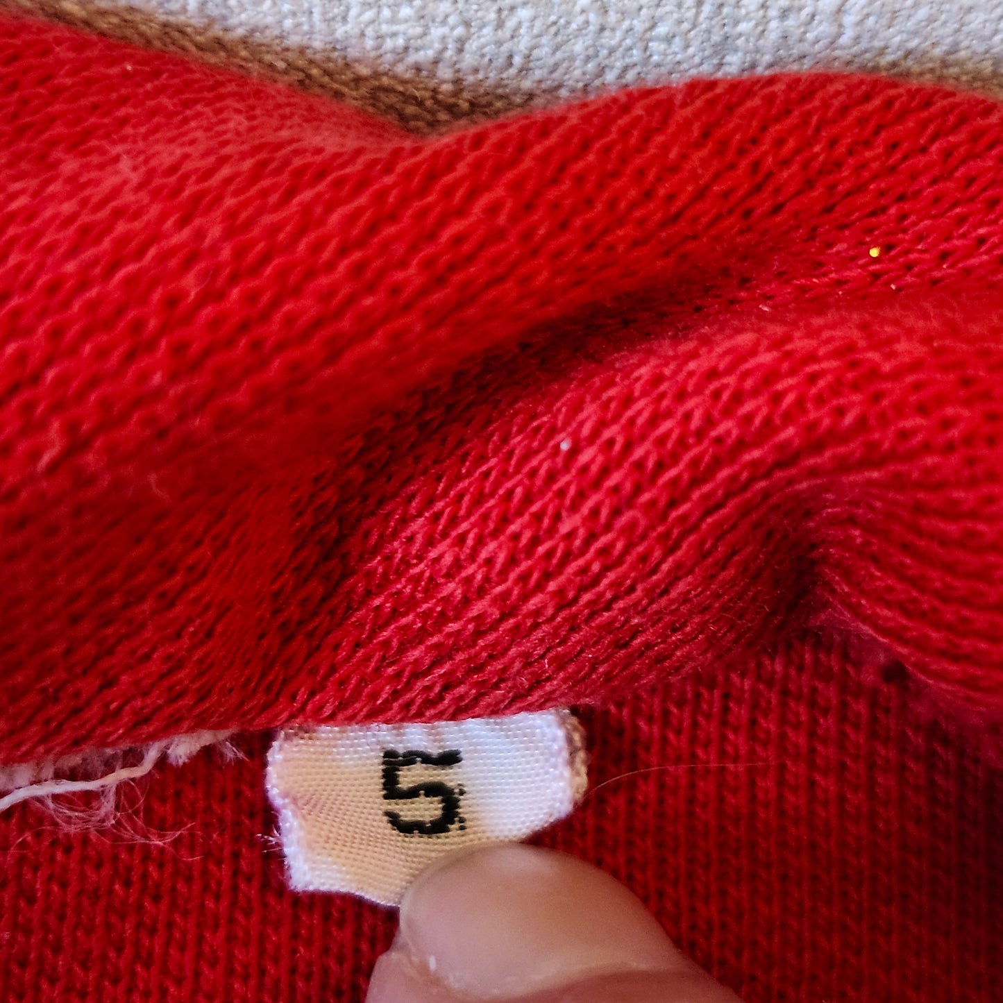 1970s Red Tunic Top Boys? size 5