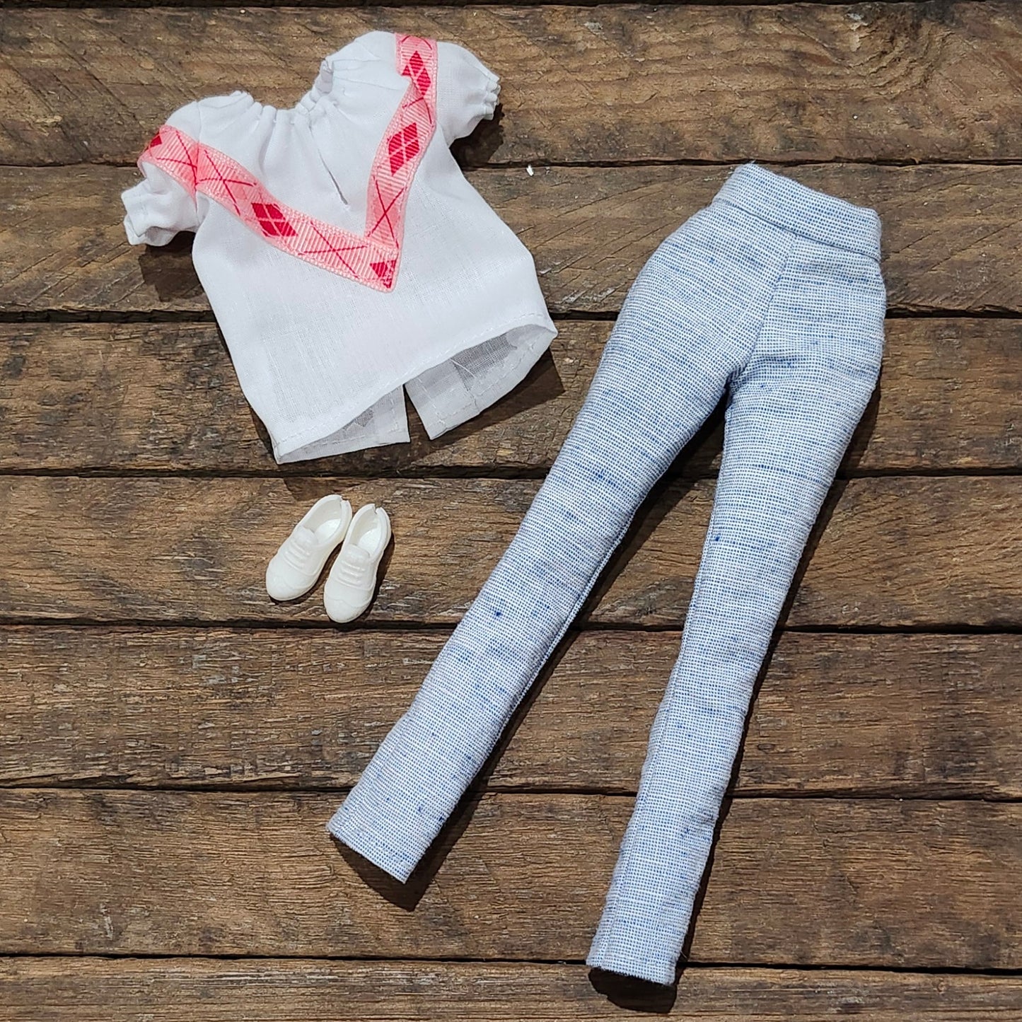 Peasant Blouse and Pants for 11 1/2" fashion dolls