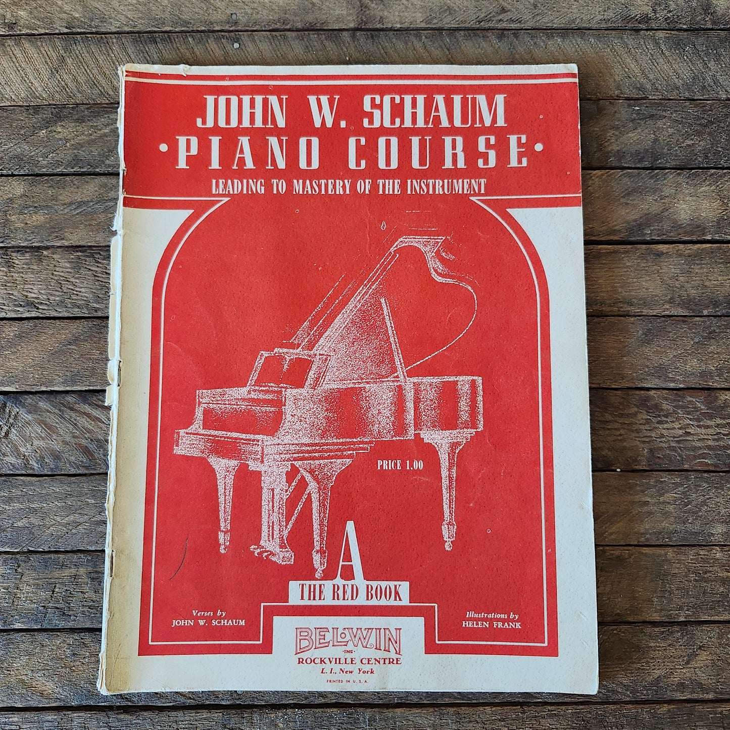 John W. Schaum Piano Course The Red Book 1945
