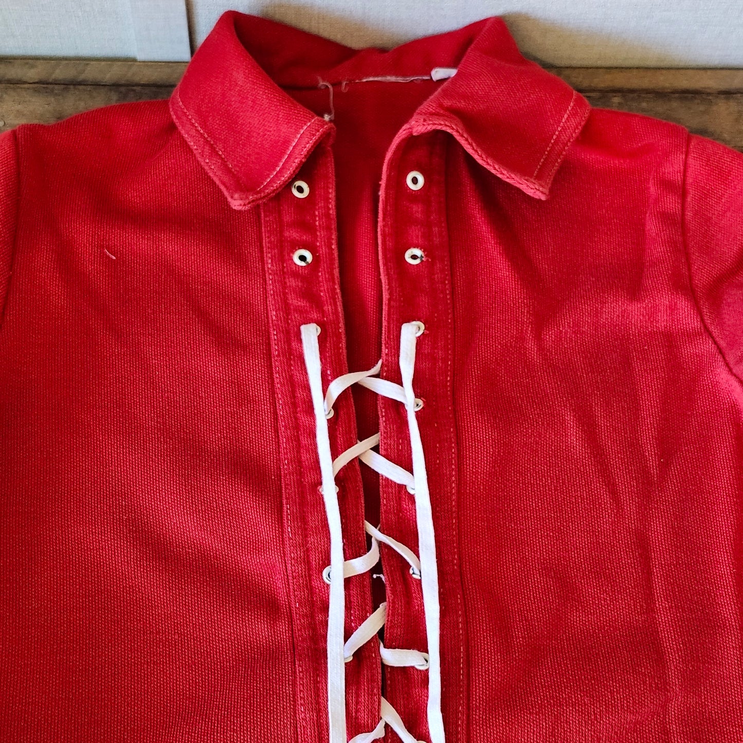 1970s Red Tunic Top Boys? size 5