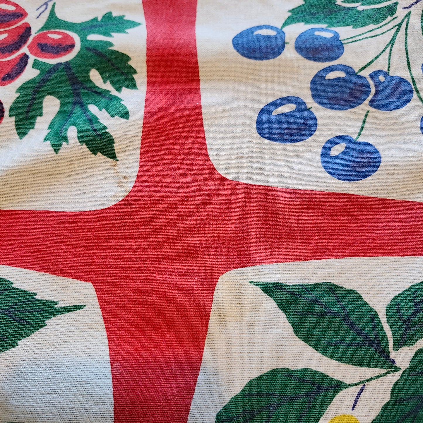 Colorful Fruits Vintage Tablecloth