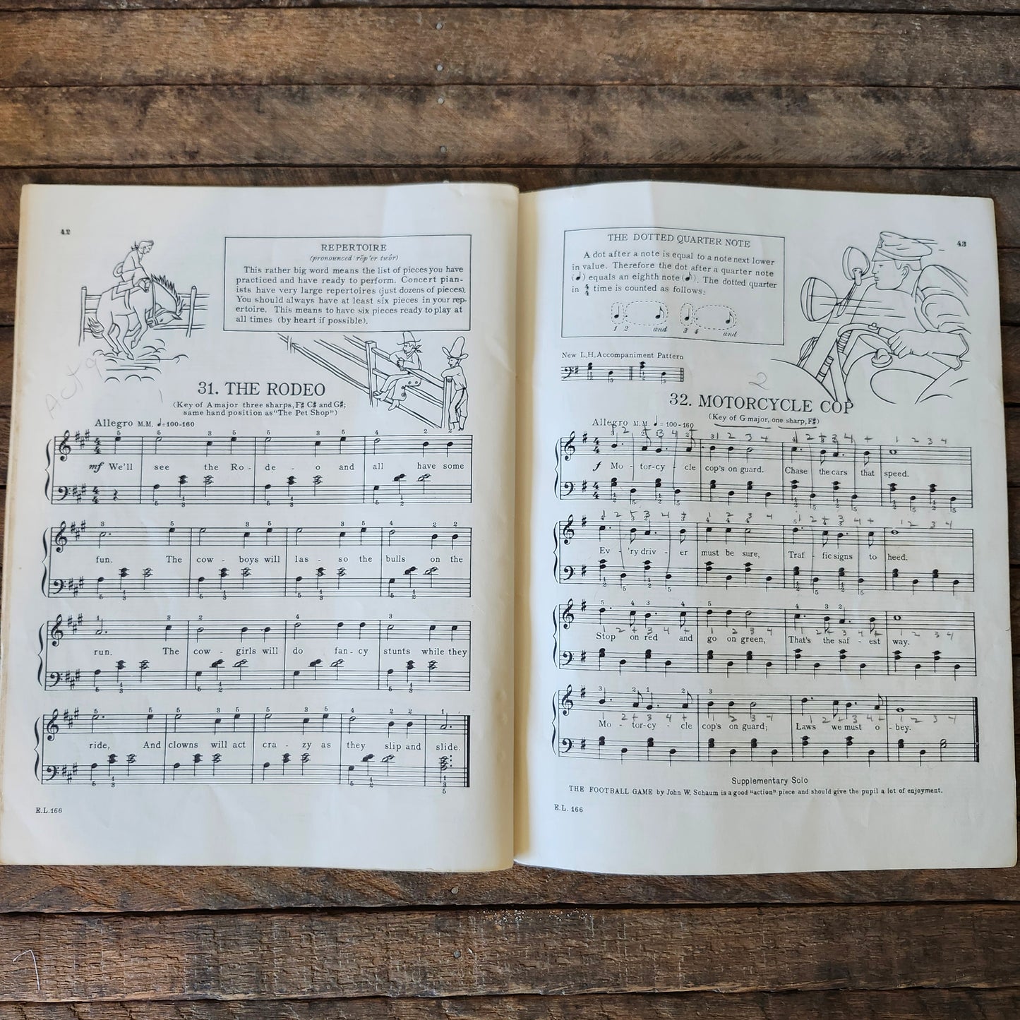 John W. Schaum Piano Course The Red Book 1945