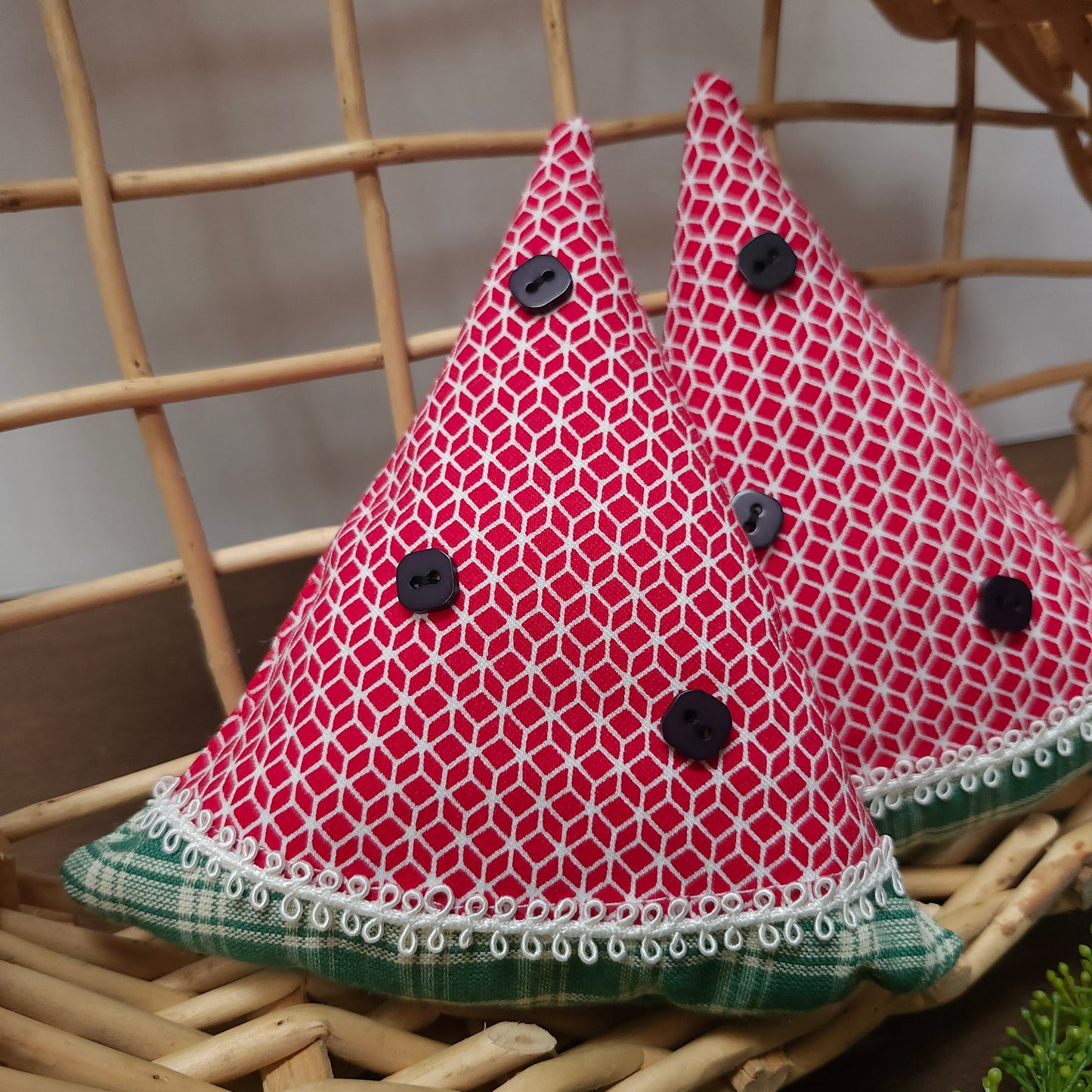 Watermelon Slice Bowl Filler, Ornie, Shelf Tuck
