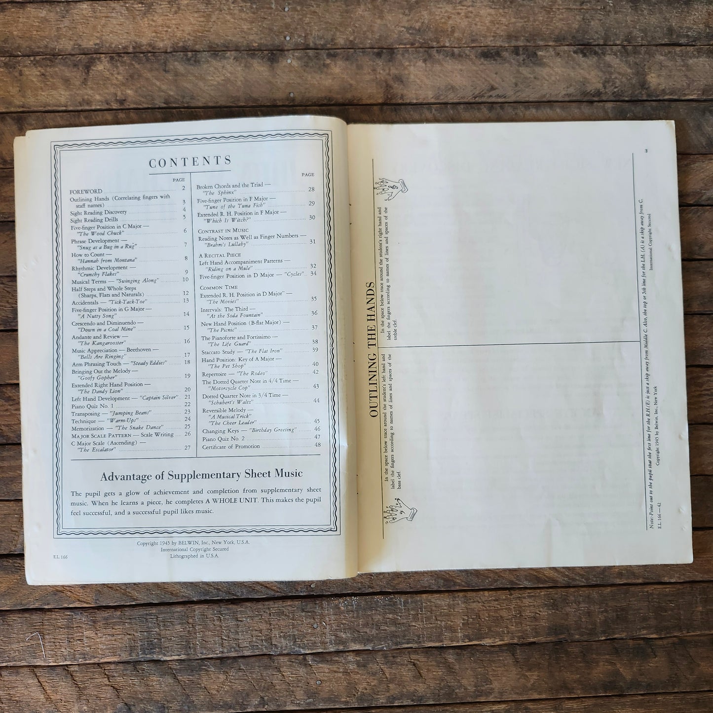 John W. Schaum Piano Course The Red Book 1945