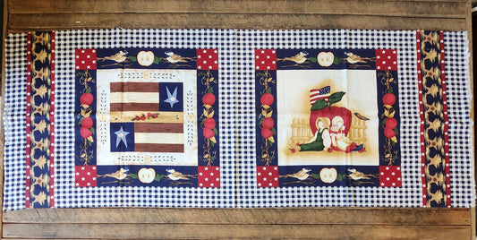 Americana Decor Pillow Cut and Sew Panel