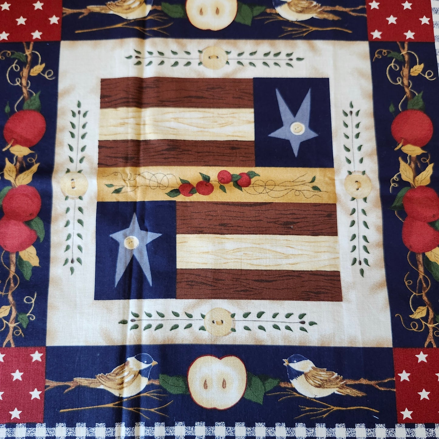 Americana Decor Pillow Cut and Sew Panel