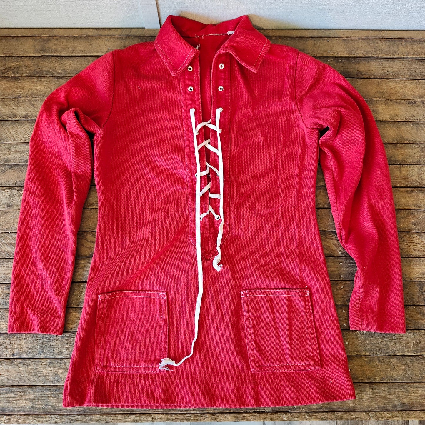 1970s Red Tunic Top Boys? size 5