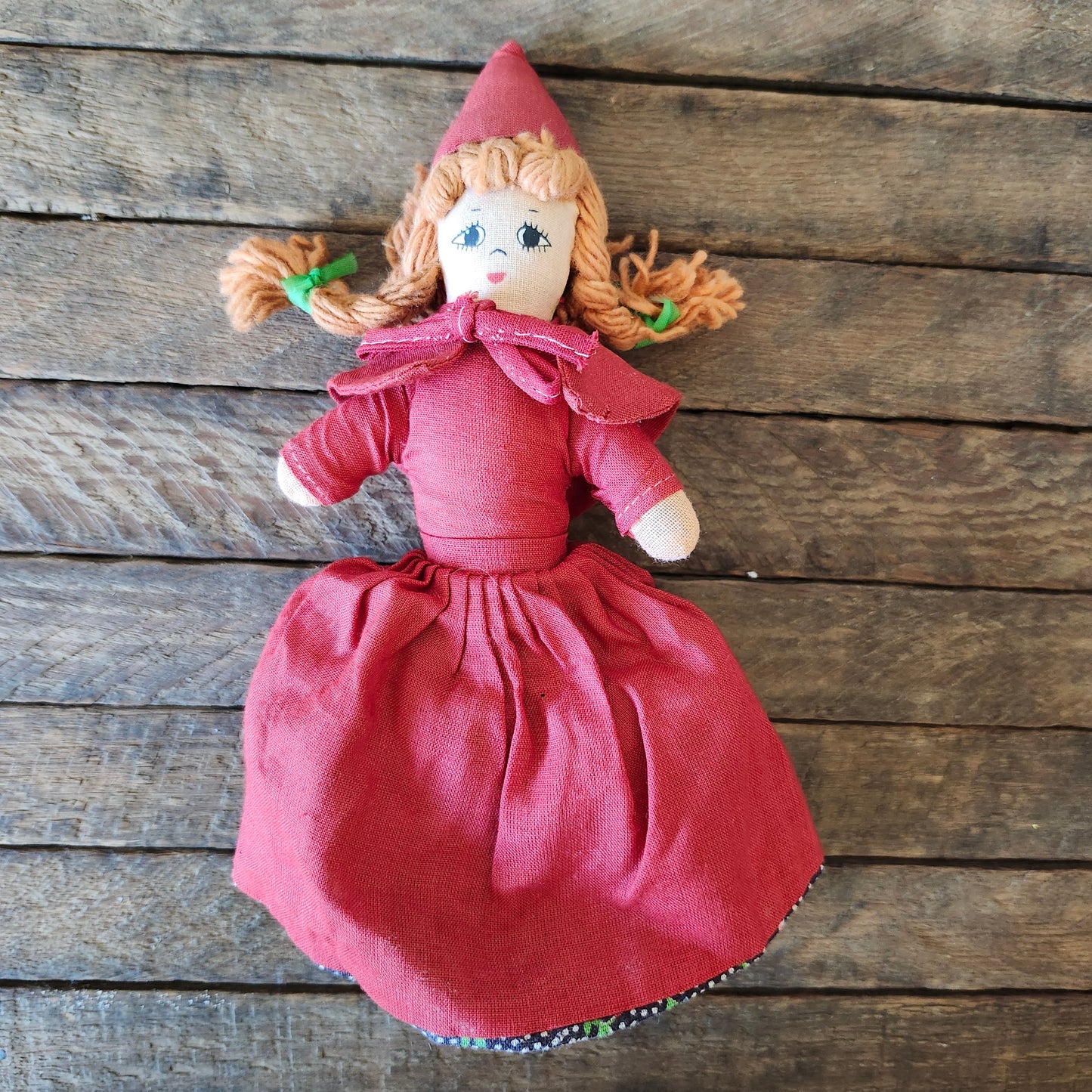 Little Red Riding Hood, Grandma, Big Bad Wolf, Three in One Topsy Turvy Doll