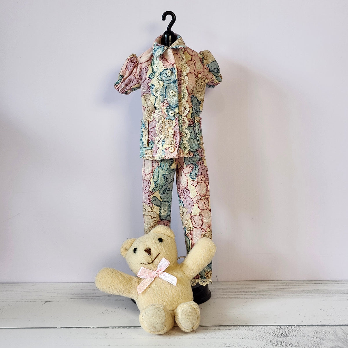 Teddy Bear Pajamas for 11 1/2" fashion dolls