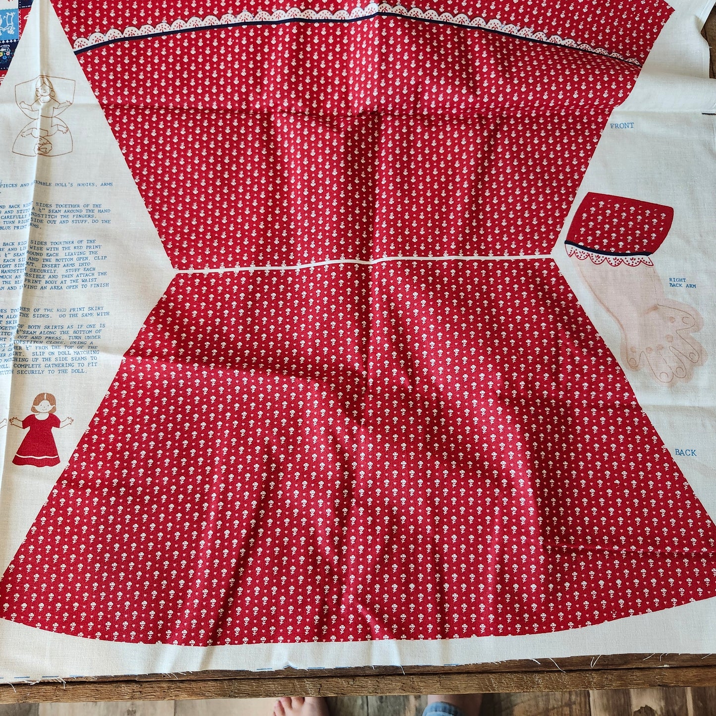 Topsy Turvy Doll Rose & Marie Cut and Sew Panel