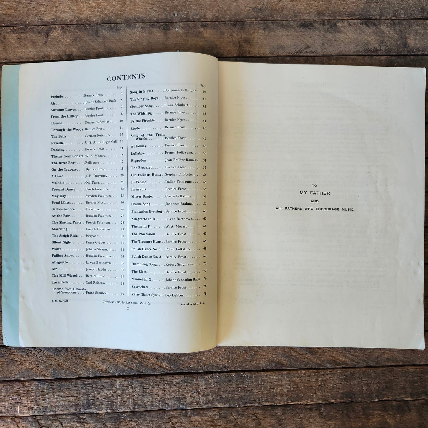 Bernice Frost's At the Piano Book Two 1940