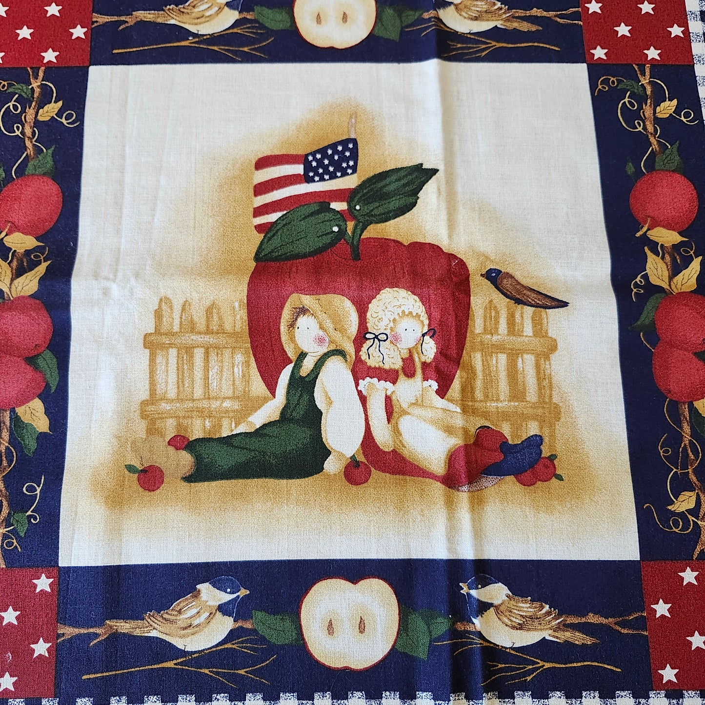 Americana Decor Pillow Cut and Sew Panel